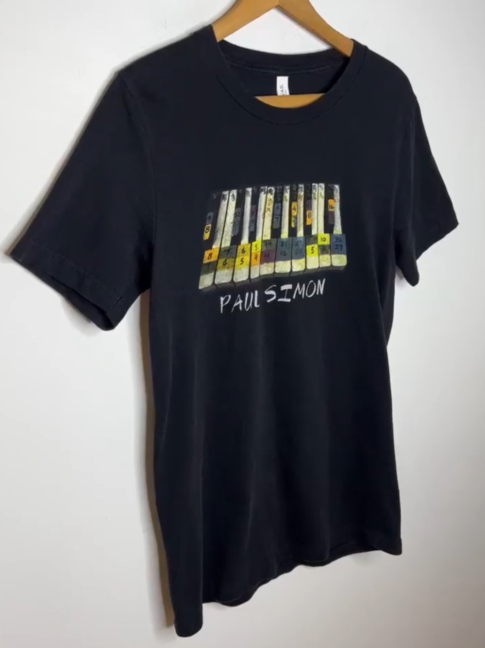 Paul Simon 2017 Concert Tour T Shirt Small Spell Out Double Sided Graphic
